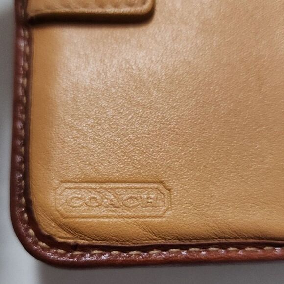 Coach C Signature Multi-Colored Rainbow Wallet - Picture 4 of 10